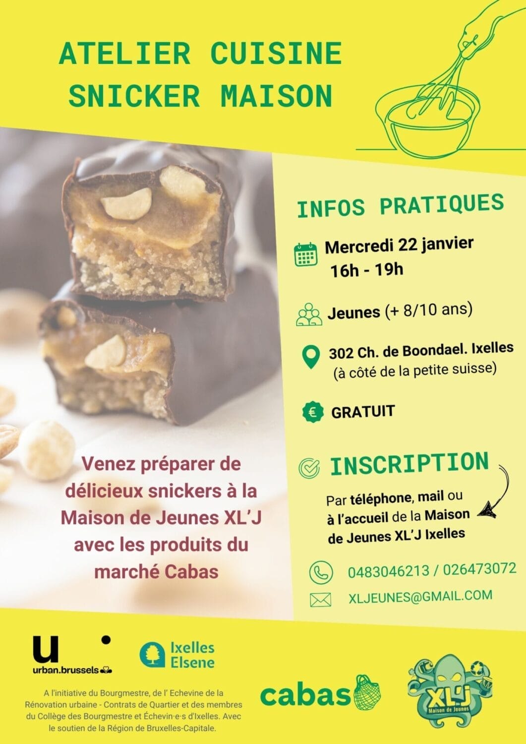 Atelier snicker 22 janvier Atelier snicker 22 janvier